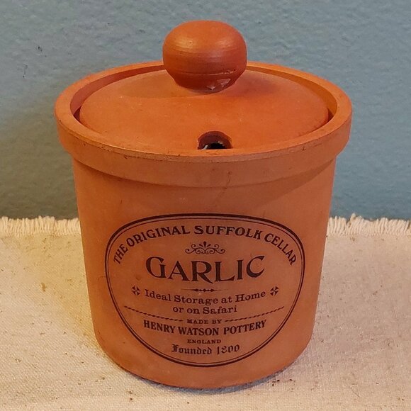 Vintage Henry Watson Pottery Garlic canister - Picture 1 of 3